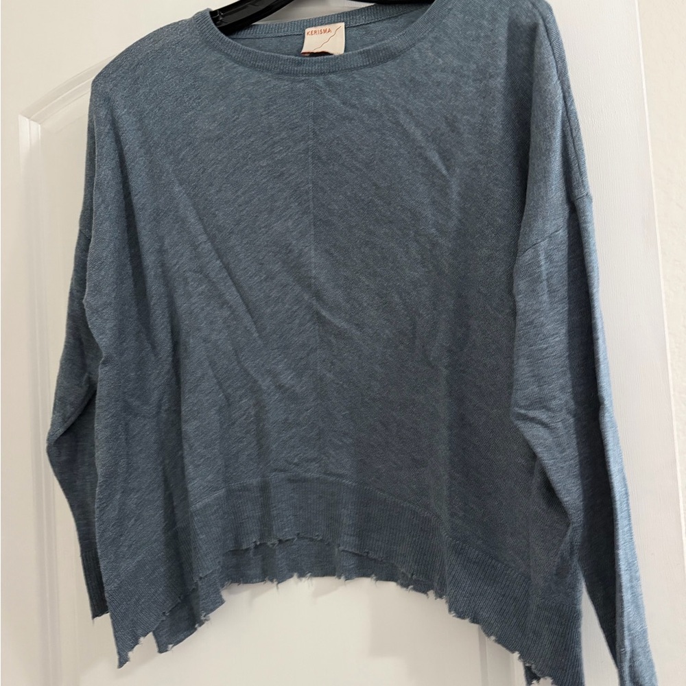 Kerisma Blue Distressed Hem Blouse